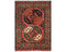 3x4 Rust Ersari Afghan Hand Knotted Veg Dye Wool Area Rug